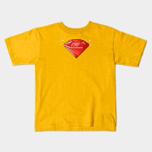 Diamond Cartoon Illustration Kids T-Shirt